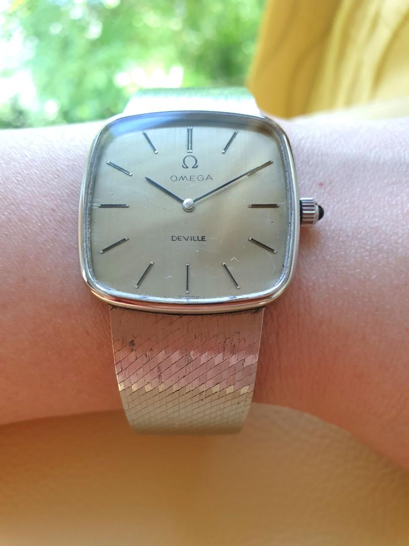 Omega Deville Silver Dial Vintage Stainless Steel 30mm
