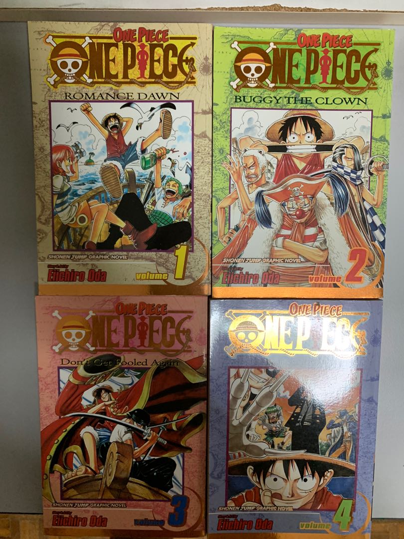 One Piece English Manga Vol 1 4 Books Stationery Comics Manga On Carousell