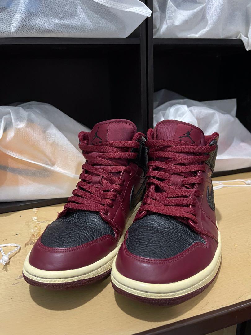 Jordan 1 mid team red black new arrivals