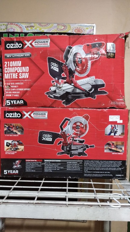Ozito 18v mitre best sale saw