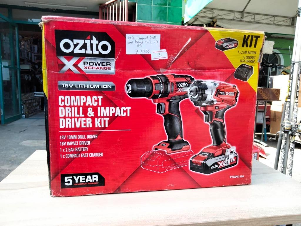 Ozito compact sales drill driver kit