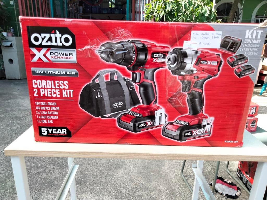 Ozito Cordless 2 Piece Kit Commercial Industrial Construction