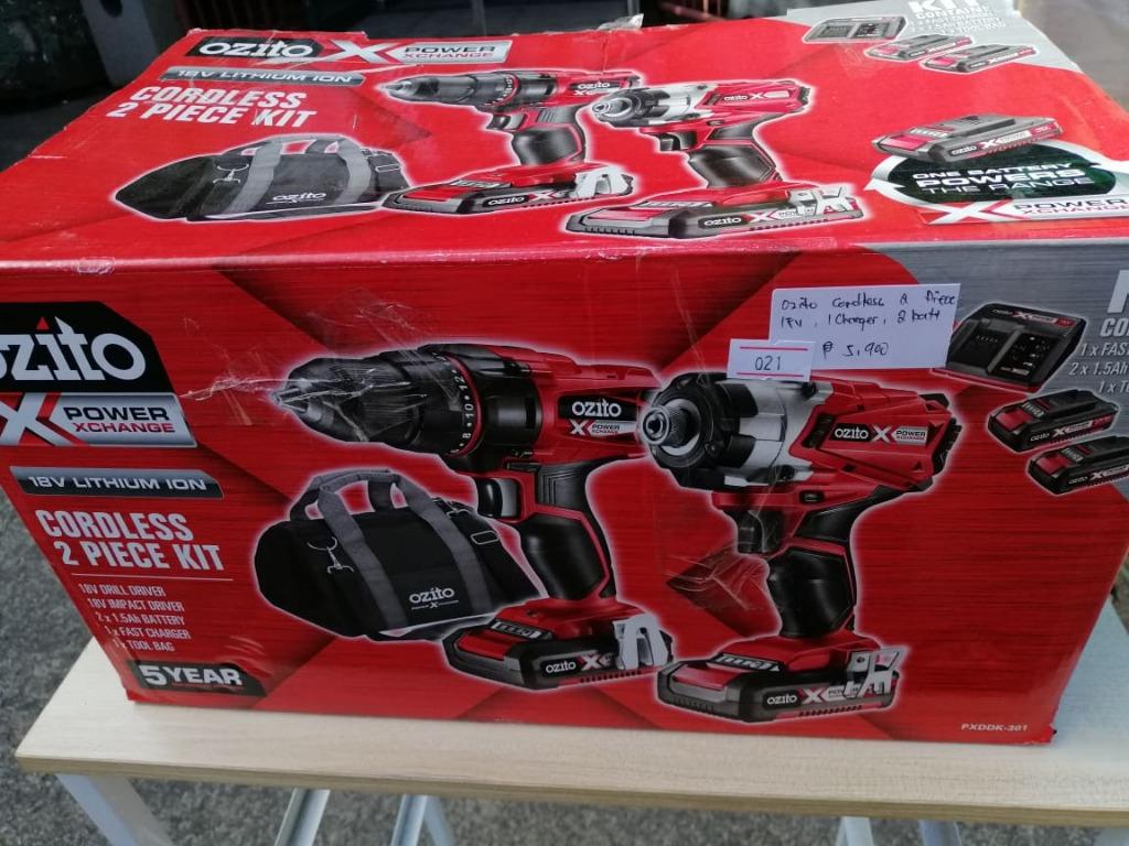 Ozito Cordless 2 piece Kit 1 charger and 2 batteries Commercial