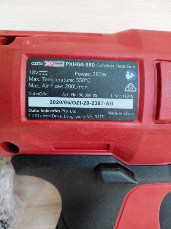 Ozito Cordless Heat Gun Skin Only, Commercial & Industrial