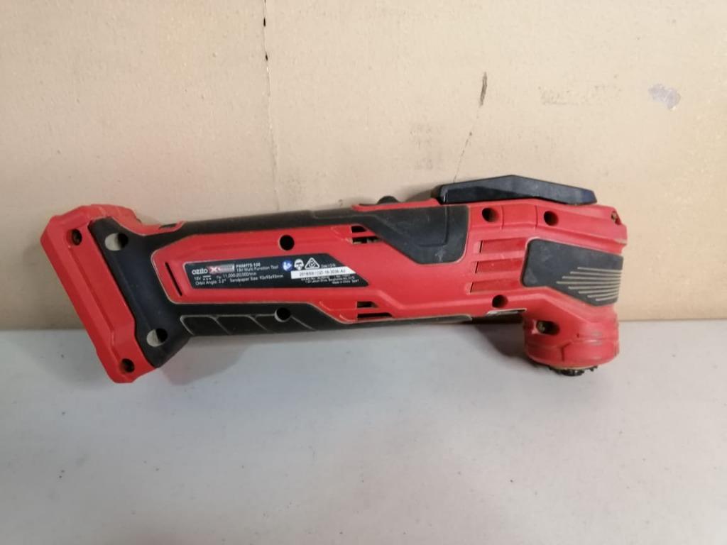 Ozito Multi Functional Tool 18v Skin Only (Category: Construction Tools & Equipment) located in San Pedro. Submitted by aus-plus (Listing ID 1128714172, Image 3). Description: -for cutting, sanding and scraping -tool free accessory changes.