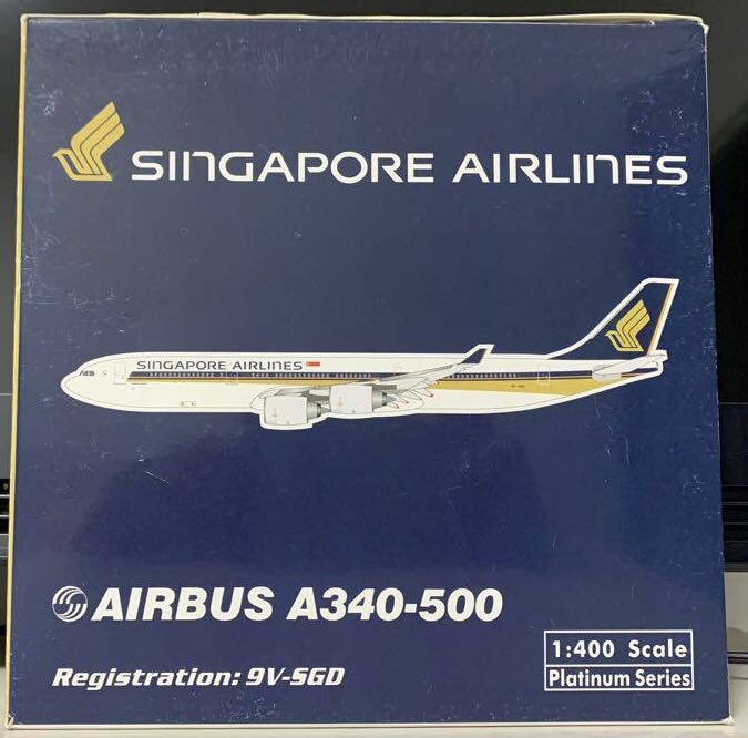 Phoenix Singapore Airlines Airbus A340-500 1:400, 興趣及遊戲, 玩具 
