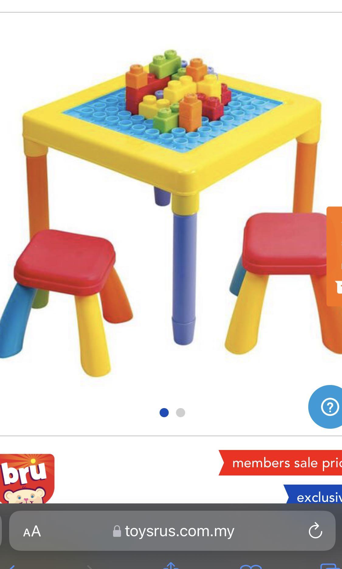 Kids table and chairs toys sales r us