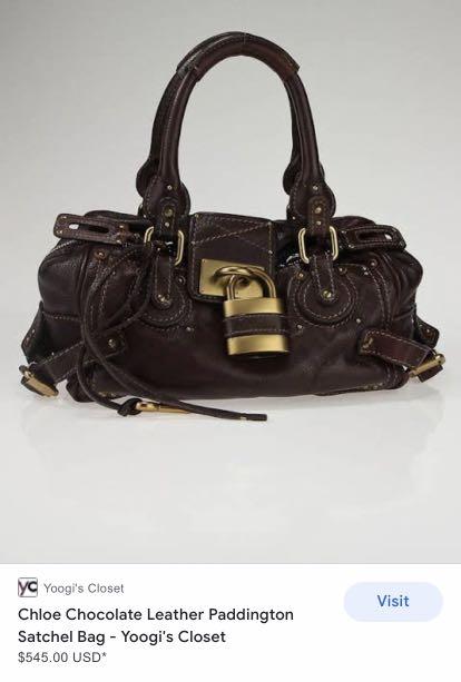 Chloe bag with shop lock and key
