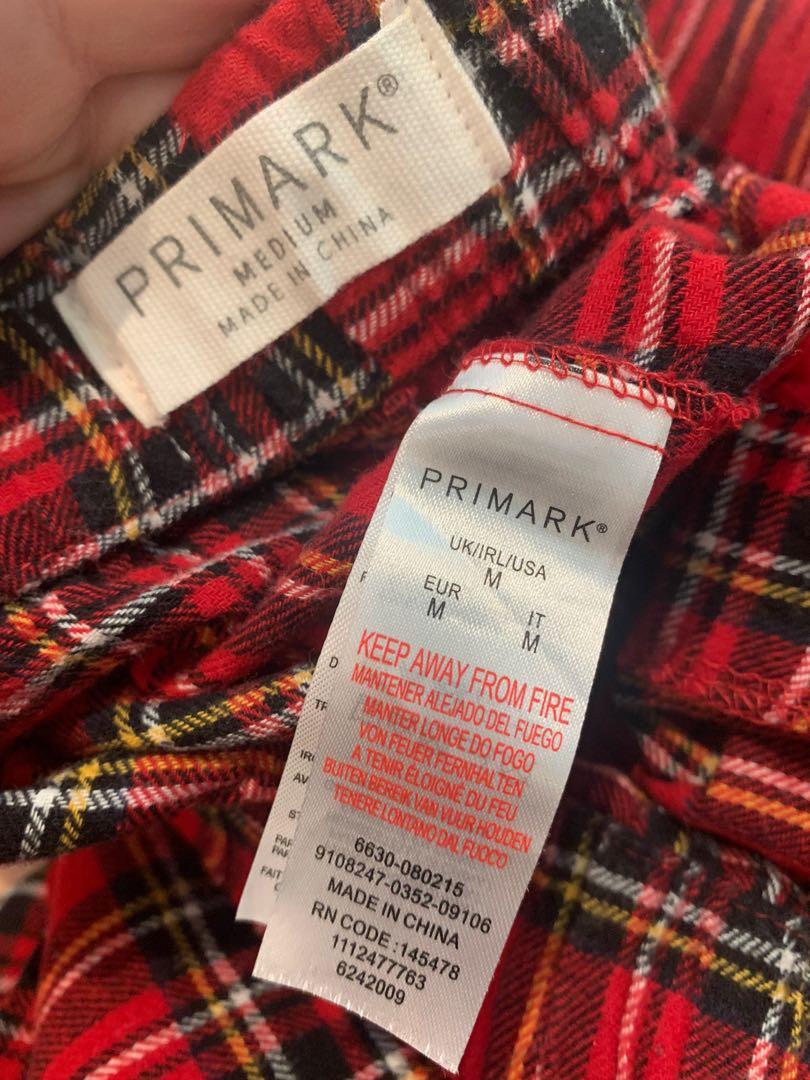 tartan pjs primark