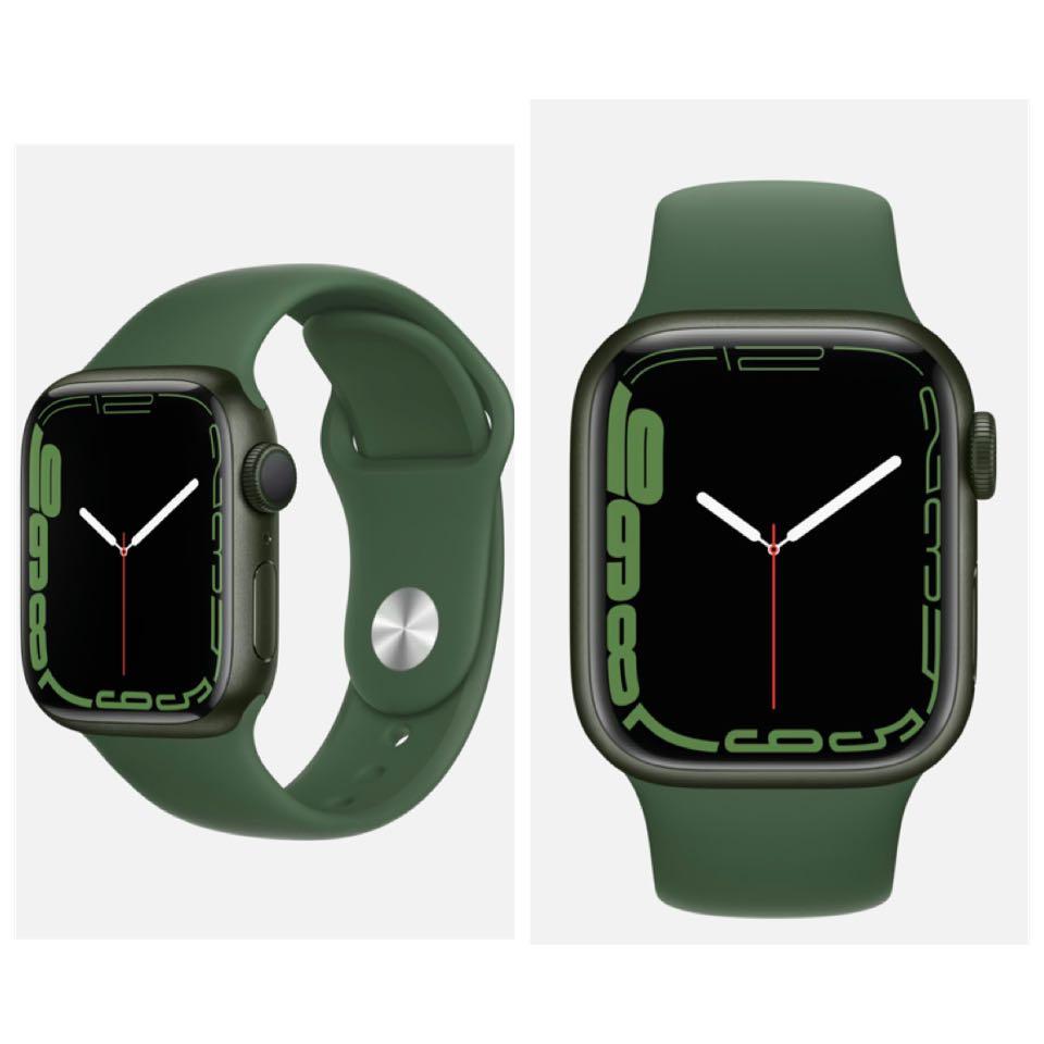 •Ready Stock•Apple Watch Series 7 41MM | GPS Only | Green Aluminum Case  With Clover Sport Band | Brand New | One Year Apple Warranty Malaysia