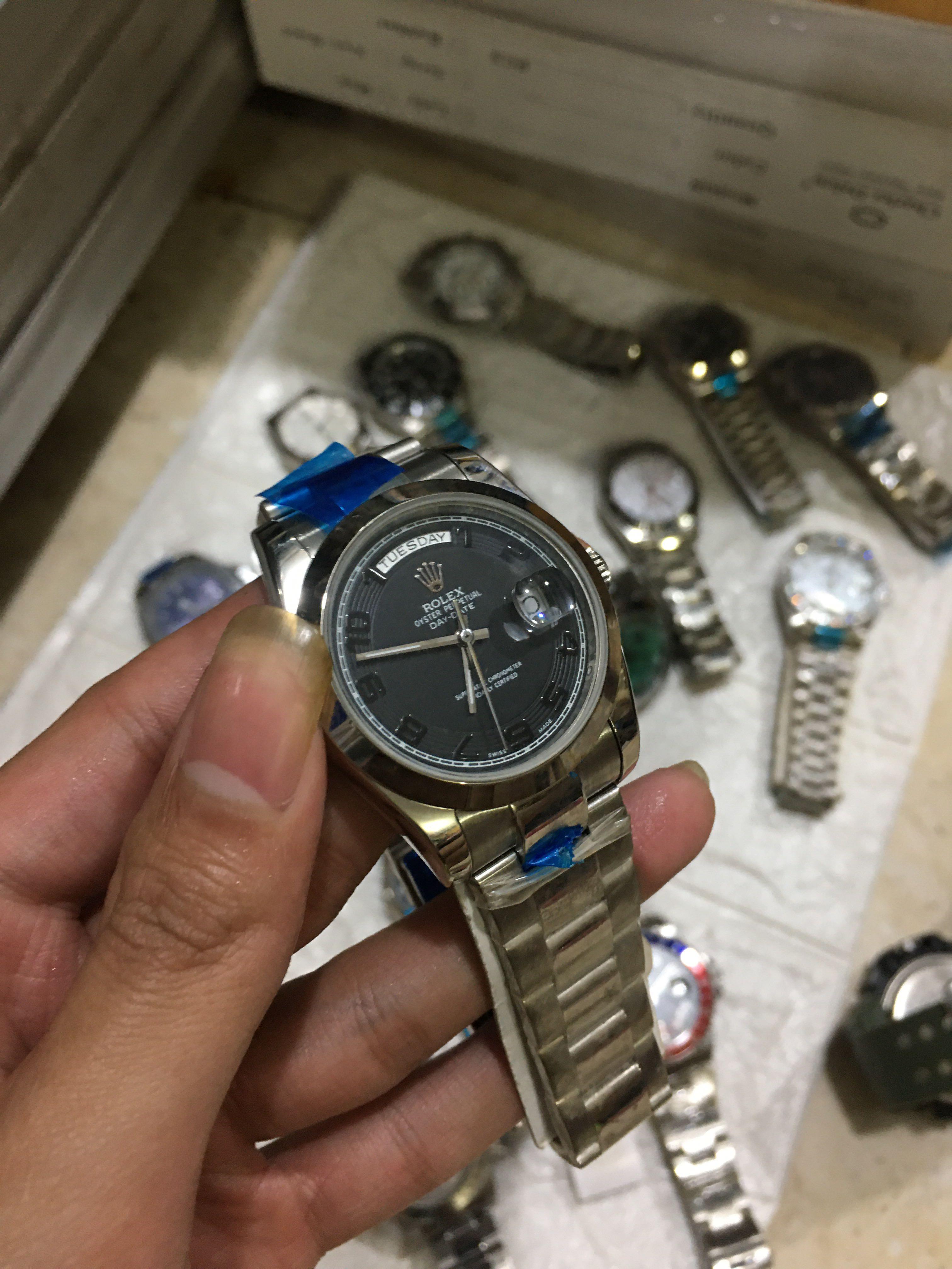 Rolex daydate classic black 38 mm 