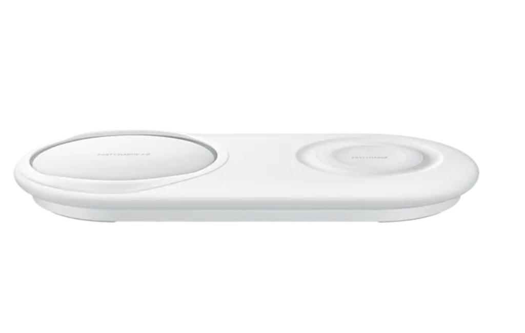 Samsung Wireless Charger Duo Pad, White (Category: Chargers & Cables) located in Marikina City. Submitted by skowshop (Listing ID 1128028286, Image 2). Description: Fast charging got even faster with Fast Charge 2.0 and Galaxy S10/e/+. Now, boost your Galaxy S10/e/+ with up to 12 Watt power output. Also, you can conveniently charge multiple devices in one location with the second wireless pad. It is as simple as setting down your phones or Samsun