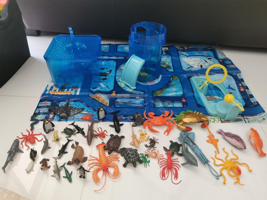 Sea aquarium animals toy set tomy takara, Hobbies & Toys, Toys & Games ...