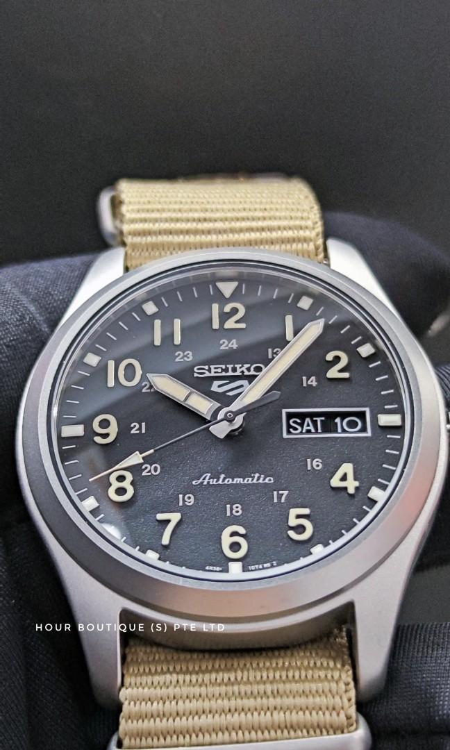 Seiko 5 Military Style Men's Automatic Watch SRPG35 SRPG35K1, Men's ...