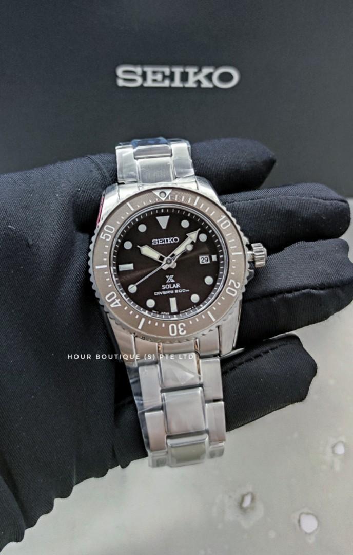 Seiko Prospex Brown Bezel Solar Divers Men's Watch SNE571 SNE571P1, Men's  Fashion, Watches & Accessories, Watches on Carousell