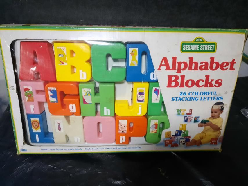 Sesame street hot sale alphabet blocks