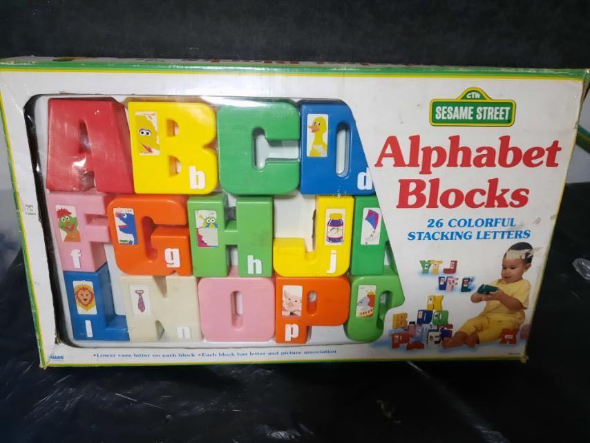 Sesame street alphabet blocks shop