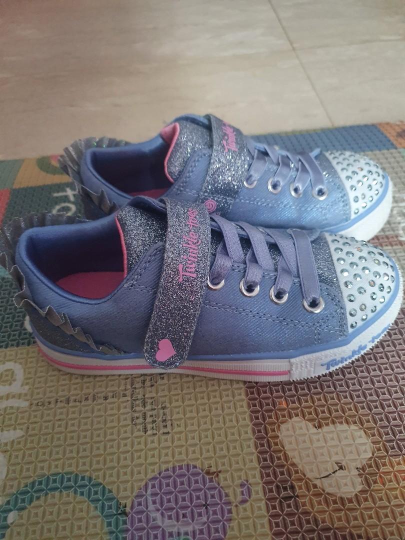 New Skechers Twinkle Toes Girls Shoes Size 11 Babies Kids