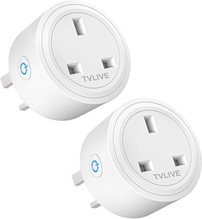 Smart Plug TVLIVE 2 Pack 16A Smart Plugs WiFi That Works with