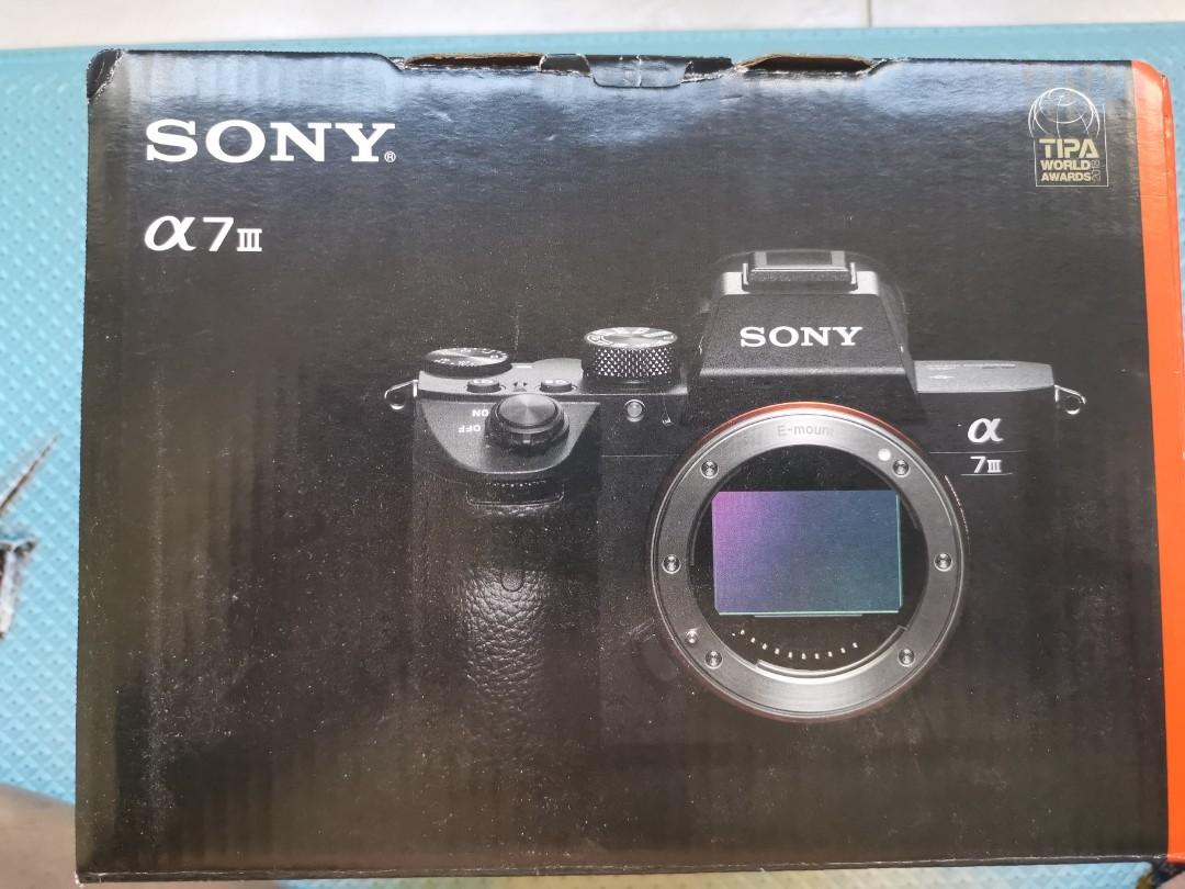 Sony a7iii with box and original accessories, Photography, Cameras on