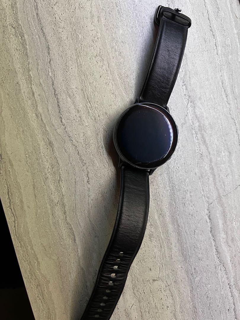Galaxy watch active leather strap hot sale