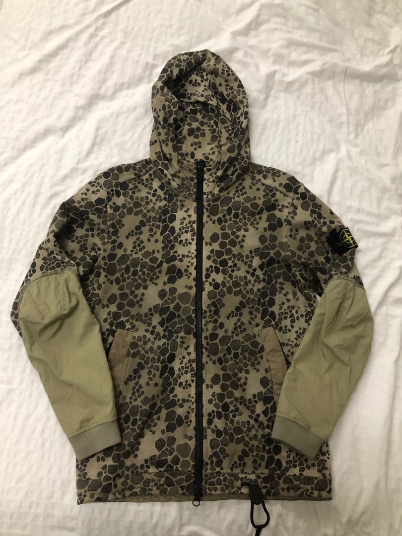Stone island sales alligator camo hoodie