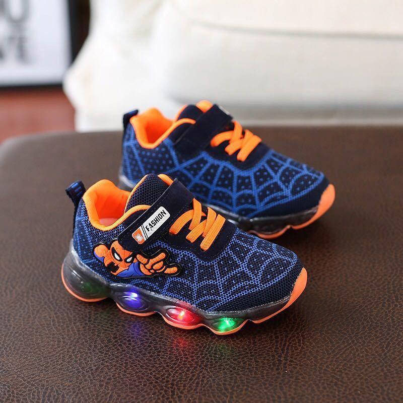 Superman LED Kids Shoes Babies Kids Babies Kids Fashion on