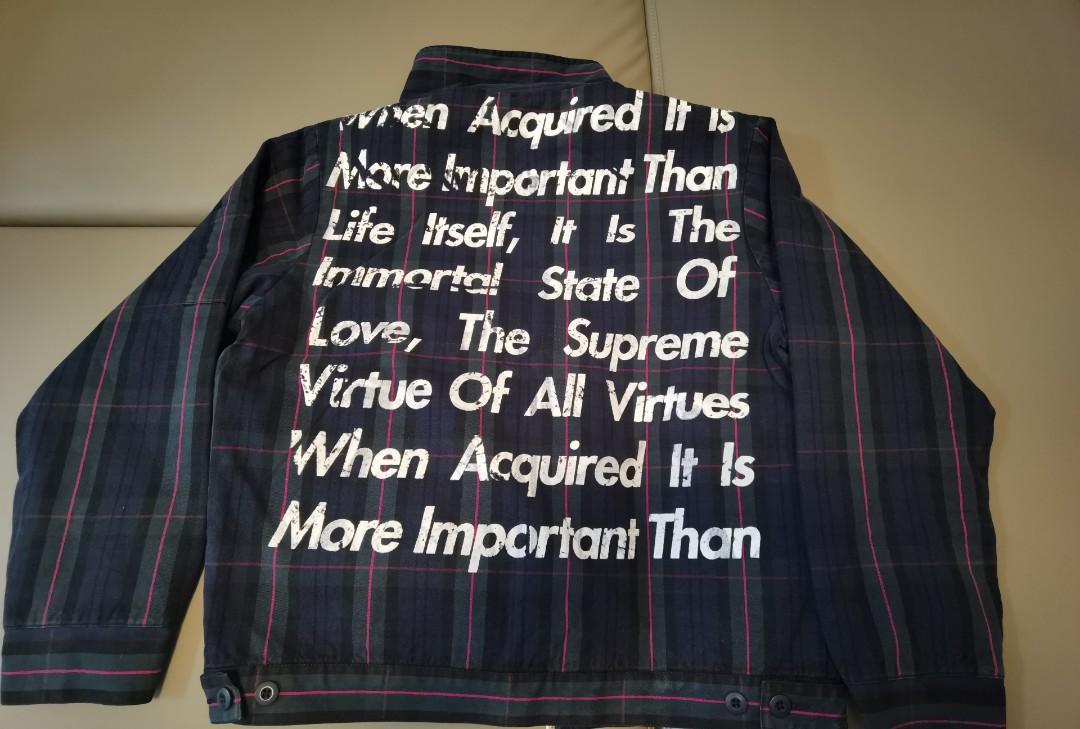 Supreme JUNYA WATANABE CDG Man Printed Work Jacket, 名牌, 服裝
