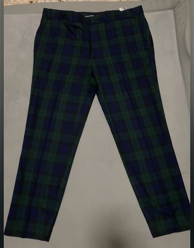 Topman checkered pants Men s Fashion Bottoms Trousers on Carousell