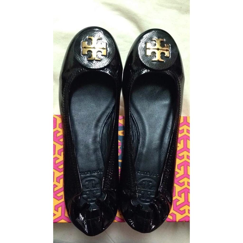 TORY BURCH FLATS BLACK PATENT Women s Fashion Footwear Flats