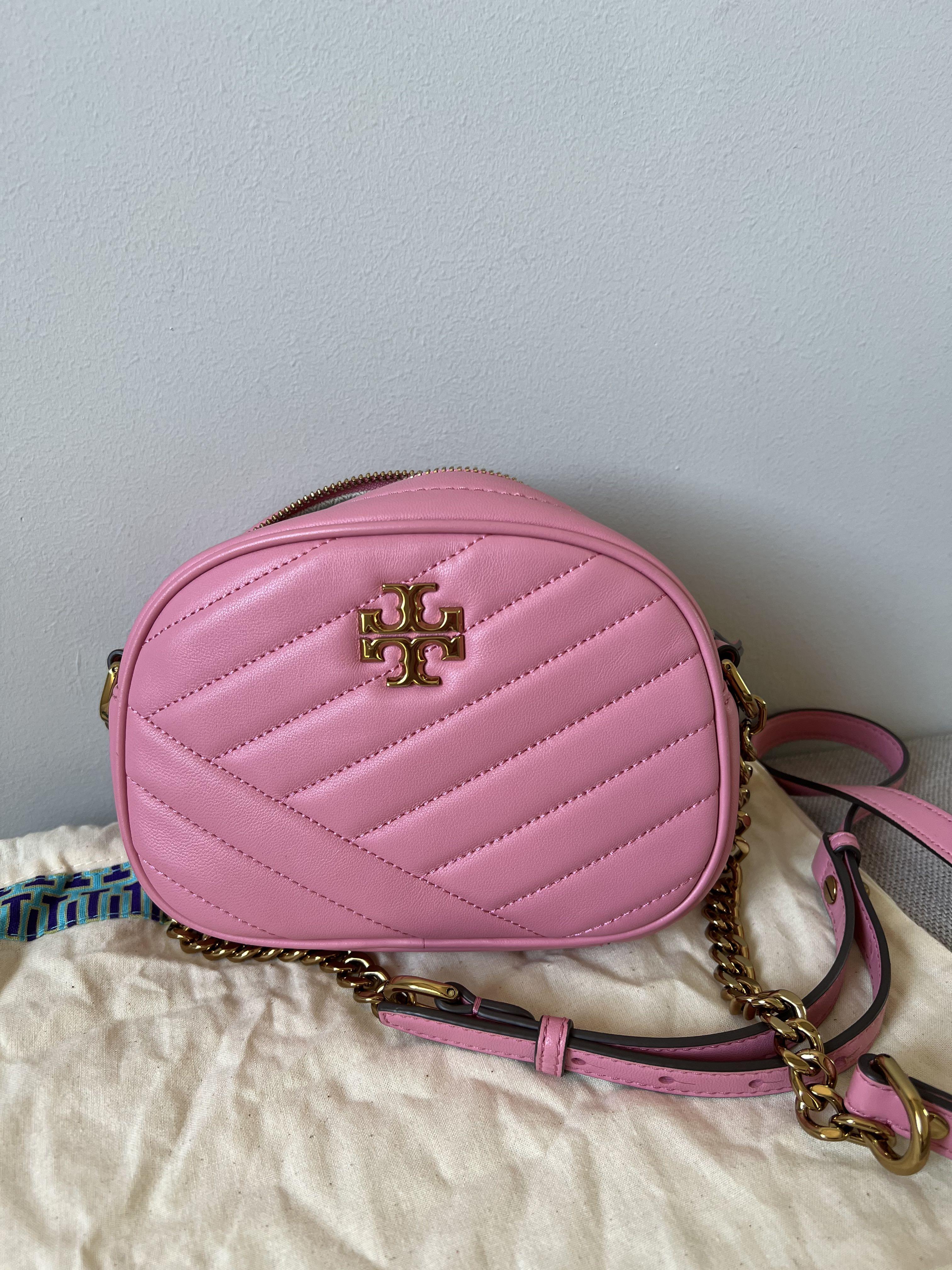 Tory Burch Women's Miller Mini Crossbody Bag, Pink Plie, One Size: Handbags