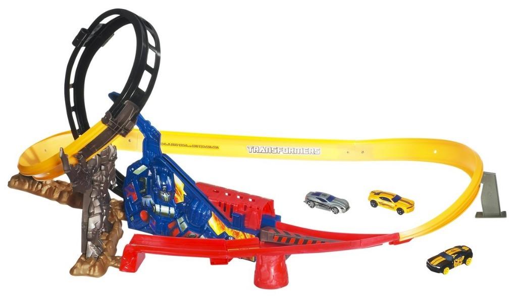 Hot wheels transformers track deals