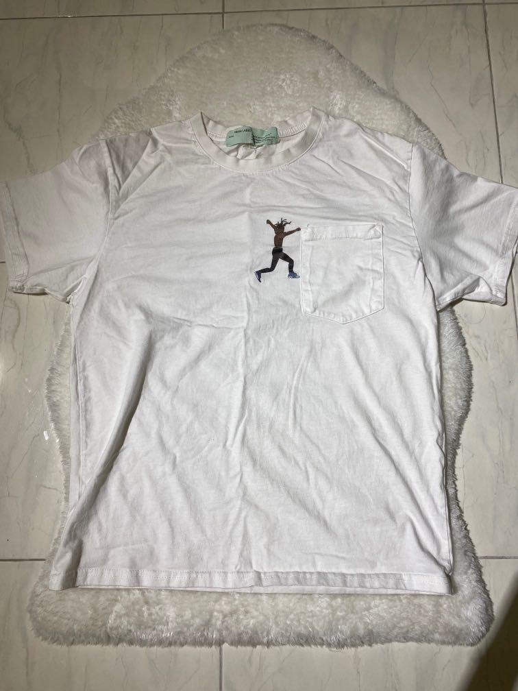 Travis scott off 2025 white t shirt