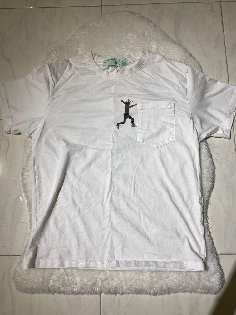 Travis Scott Off White unofficial T shirt Men s Fashion Tops