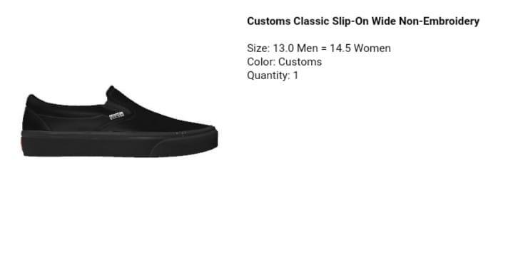 Wide top fitting vans