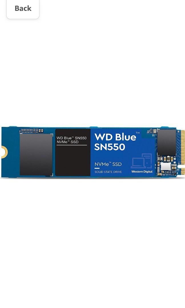 Western Digital 1TB NVME M.2 2280 PCIe Internal SSD Blue