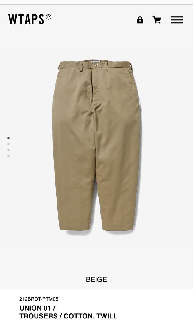 21AW WTAPS UNION TROUSERS COPO TWILL - チノパン