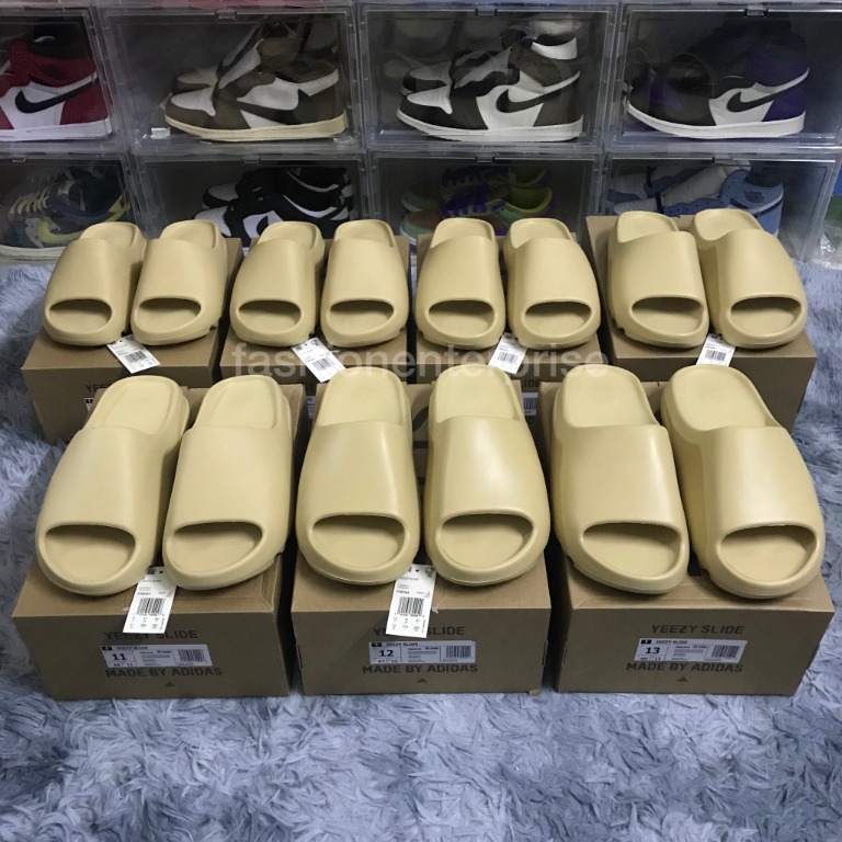 Yeezy Slide Desert Sand Men s Fashion Footwear Flipflops and