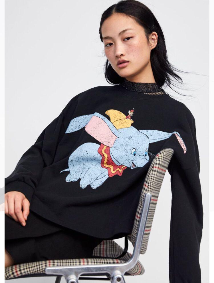 Zara Dumbo Sweater Fesyen Wanita Pakaian Wanita Baju Luaran di