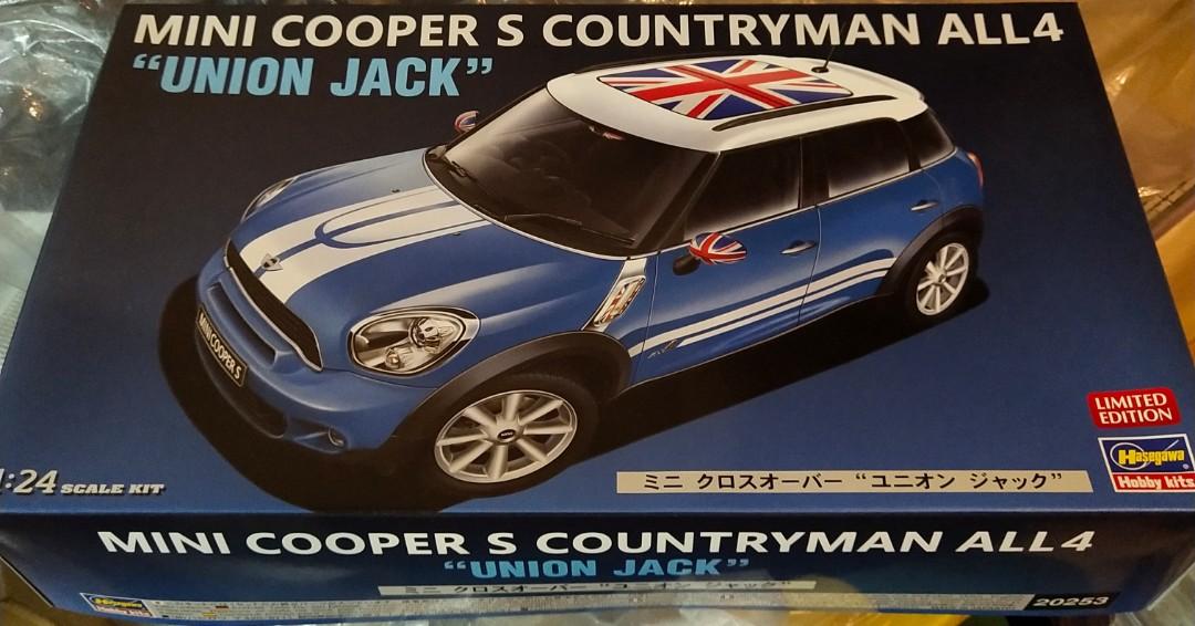 1 24 Hasegawa 限定版mini Cooper S Countryman All4 Union Jack 模型車一盒 興趣及遊戲 玩具 遊戲類 Carousell