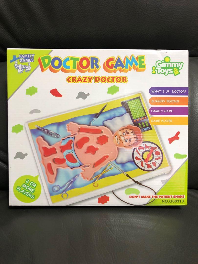 益智玩具) Doctor Game : Crazy Doctor 醫生遊戲之瘋狂醫生, 興趣及遊戲, 玩具& 遊戲類- Carousell