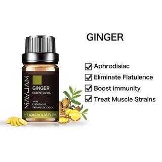 ★ GINGER ★ MAYJAM 10ML AROMA ESSENTIAL OILS★ ►FOR DIFFUSER / HUMIDIFIER / NEUBULIZER