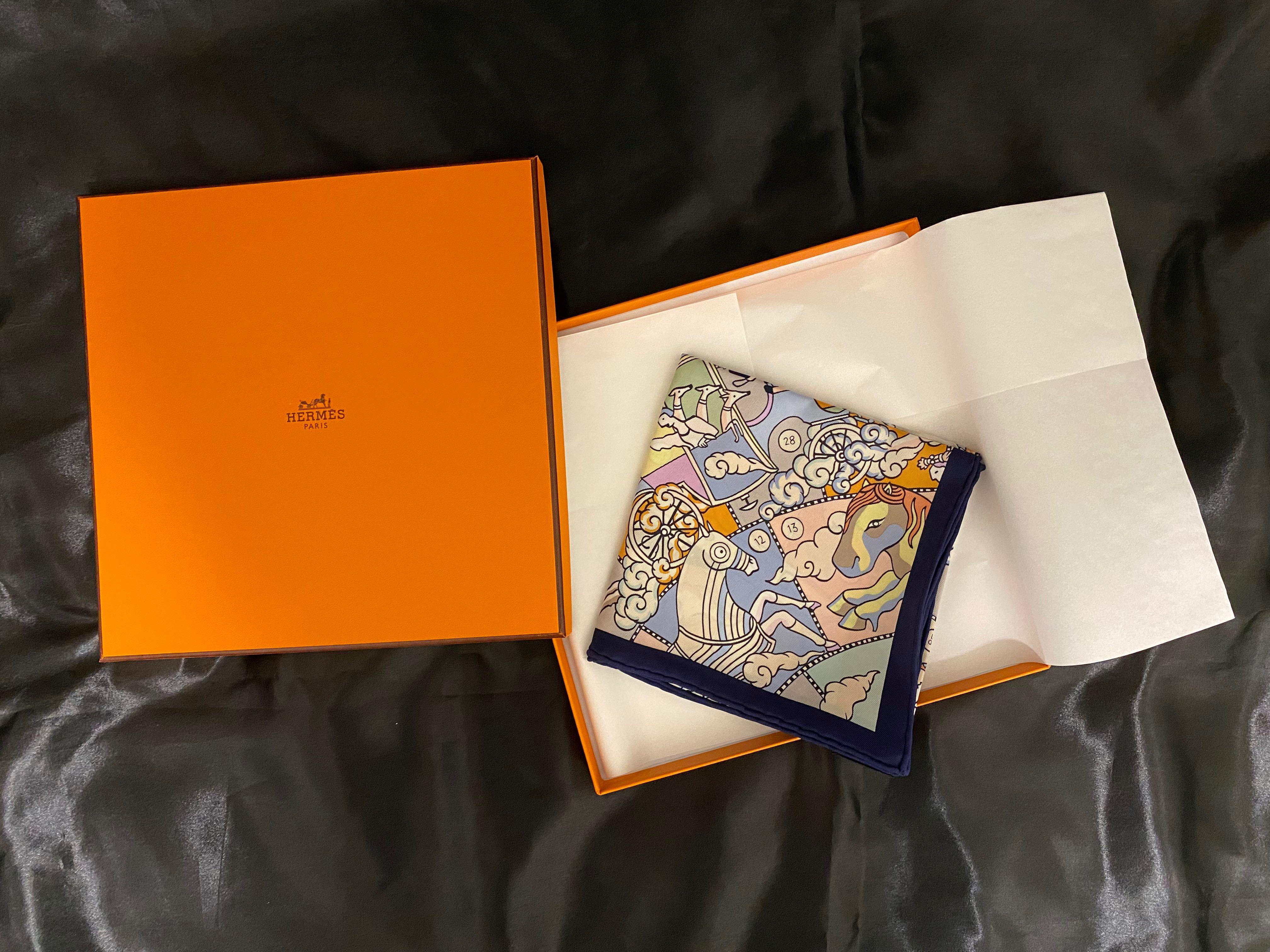 お得】 極美品 HERMES 紙タグ付き エルメス エルメス シルクスカーフ