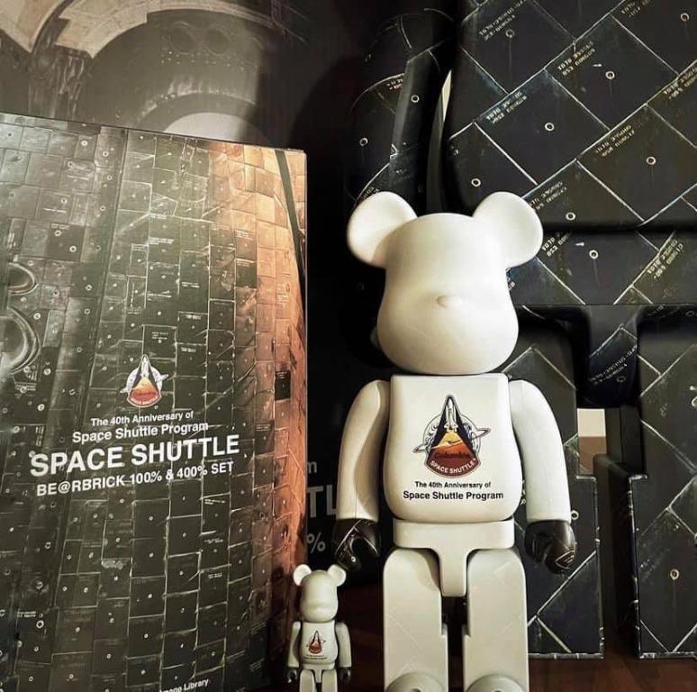 現貨MEDICOM TOY BEARBRICK BE@RBRICK SPACE SHUTTLE 100％ & 400