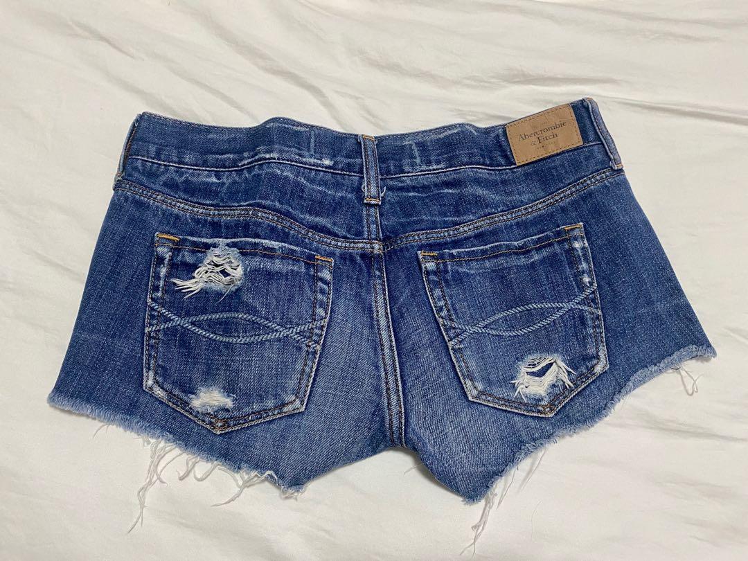 Abercrombie \u0026 Fitch Ripped Denim Shorts 