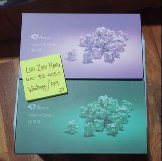 Akko CS Switches Matcha Green Linear Lavendar Purple Tactile