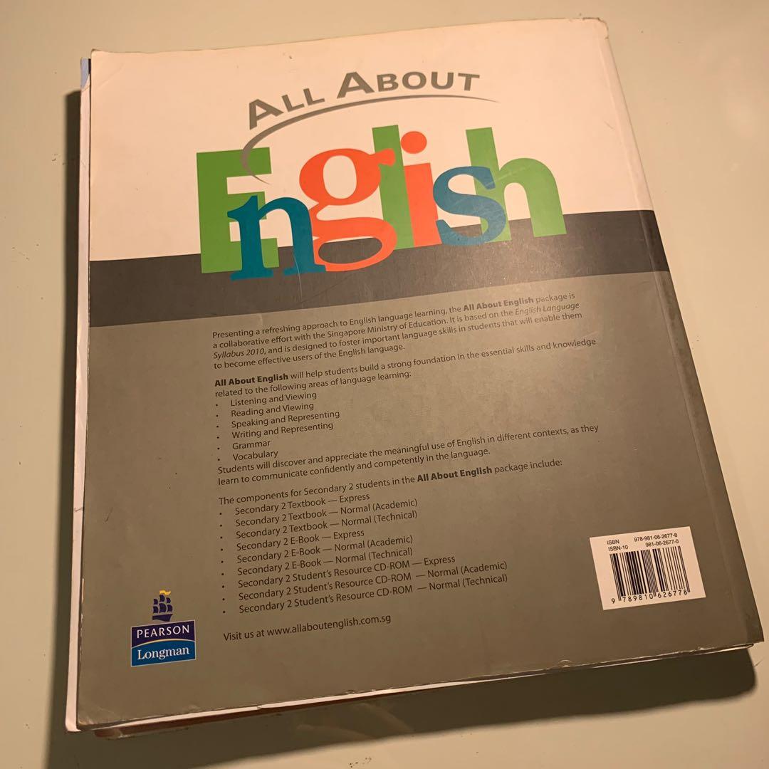 [FREE] All About English Normal (Academic) Sec 2, Hobbies & Toys, Books ...