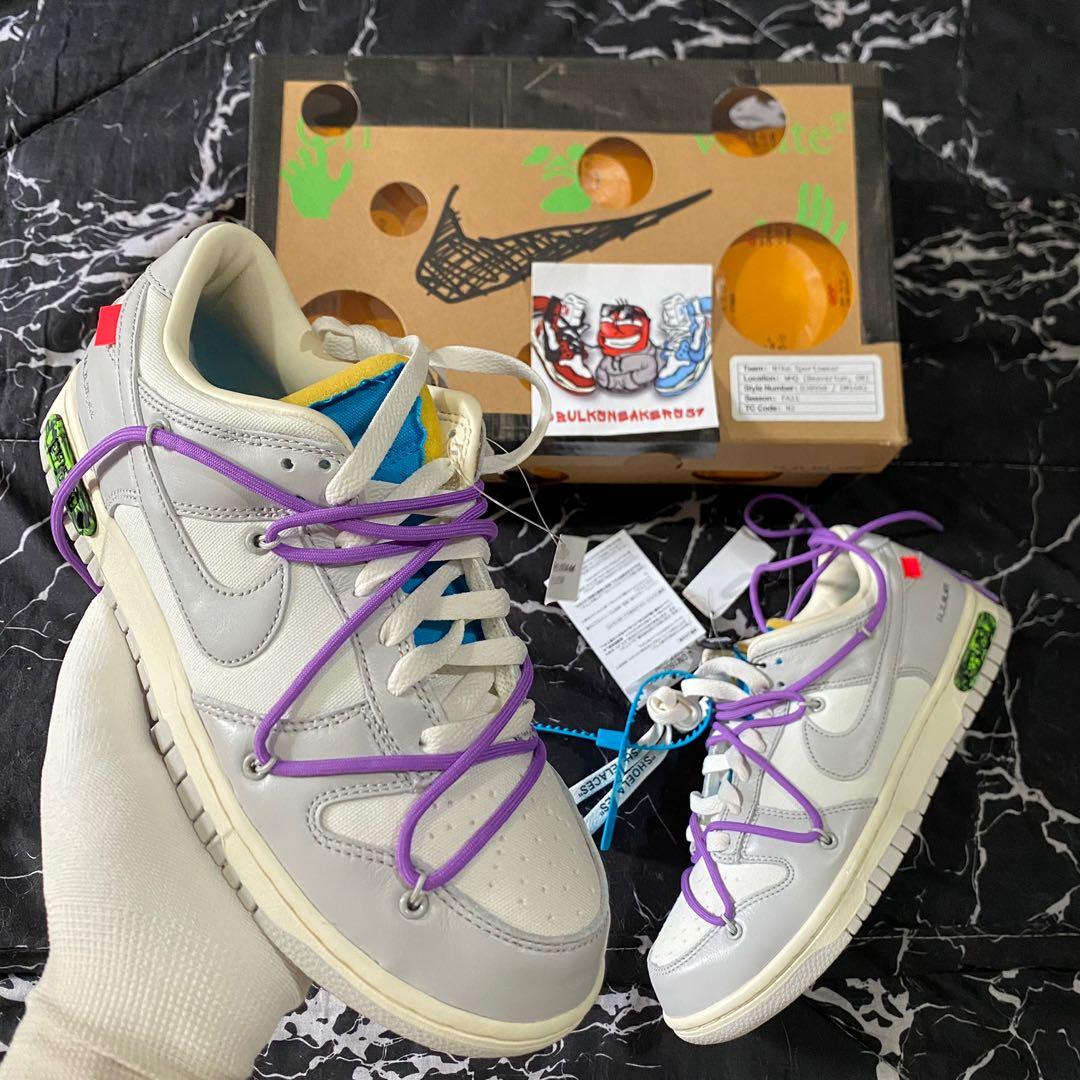 ストレッチドビー OFF-WHITE x NIKE DUNK LOW【Lot47 : 27.5