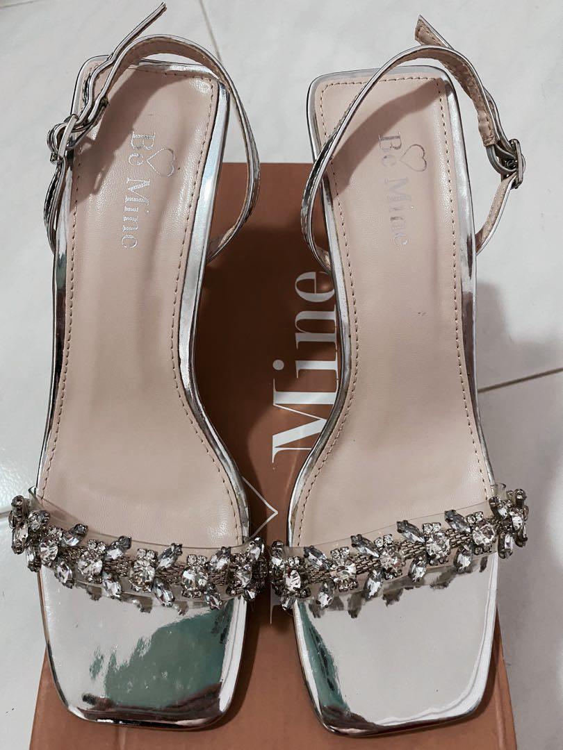 ASOS Bridal sling back heeled sandals 