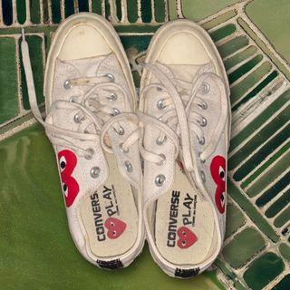 AUTHENTIC CDG Play x Converse Chuck Taylor Sneaker Low Cut (WELL-USED)